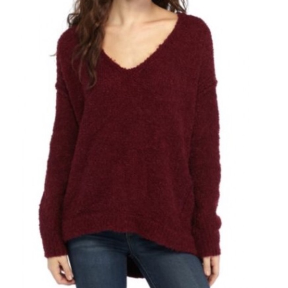 Free People alpaca blend Lofty V-neck sweater - Picture 1 of 8